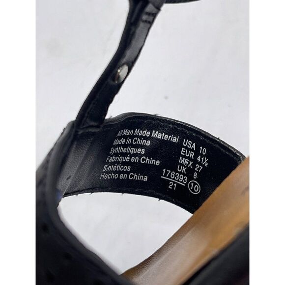 American Eagle Black Strappy Sandals Size 10 - Picture 6 of 8